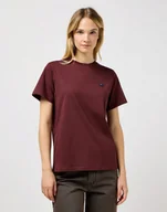 Koszulki i topy damskie - KOSZULKA T-SHRT DAMSKI BORDO WRANGLER 112356625 REGULAR L - miniaturka - grafika 1