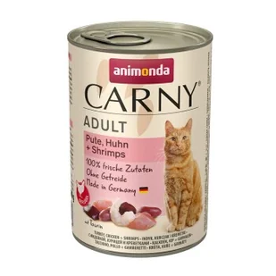 animonda Carny mokra karma dla kota dorosłego 6x400 g Indyk, kurczak i krewetki - Mokra karma dla kotów - miniaturka - grafika 1