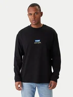 Koszulki męskie - HUGO Longsleeve Nichaboso JJK 50554835 Czarny Relaxed Fit - miniaturka - grafika 1