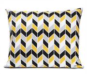 Poszewki na poduszki - Poszewka 50x70 bawełniana Geometric Yellow - miniaturka - grafika 1