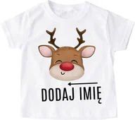 Koszulki dla dziewczynek - Koszulka z imieniem na mikołajki dla dziecka - miniaturka - grafika 1