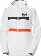 Kurtki i kamizelki sportowe damskie - Helly Hansen damska kurtka W SALT STRIPE WINDBREAKER 34455 001 M - miniaturka - grafika 1