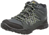 Buty dla chłopców - Regatta Unisex dziecięce buty trekkingowe Edgepoint Mid Jnr, Briar Electric lime - 18 EU - miniaturka - grafika 1