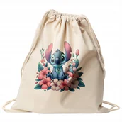 Plecaki worki - Plecak bawełniany 34x40 Lilo Stitch Disney Na Prezent Dla Dzieci - miniaturka - grafika 1