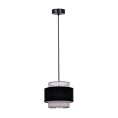Lampy sufitowe - Etela D20 lampa wisząca 1xE27 czarna K-5170 - miniaturka - grafika 1