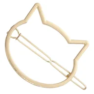 Ozdoby do włosów - Spinka Wsuwka Złota do Włosów Ozdobna Kot Metalowa Lekka i Wytrzymała - miniaturka - grafika 1