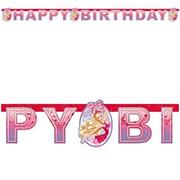 Urodziny dziecka - Amscan Girlanda "Barbie - Happy Birthday", różowa, 180 cm 552391 - miniaturka - grafika 1