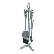 Akcesoria kominkowe - Siena Zestaw kominkowy srebrny - miniaturka - grafika 1