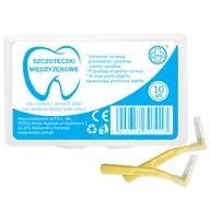 Szczoteczki międzyzębowe - Testeo, szczoteczki międzyzębowe, żółte, 0,7 mm, 10 sztuk - miniaturka - grafika 1