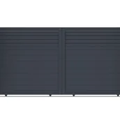 Bramy garażowe - Aluminiowa brama przesuwna 4m CASANOOV CARPATIA 400C180 - miniaturka - grafika 1