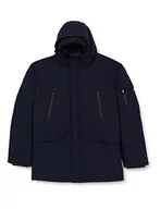 Kurtki męskie - s.Oliver Duży rozmiar męska kurtka z długim rękawem, ciemnoniebieska, XXXXL, Ciemnoniebieski, 4XL - miniaturka - grafika 1