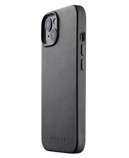 Mujjo Full Leather Case - etui skórzane do iPhone 13/14/15 kompatybilne z MagSafe (black) - Etui i futerały do telefonów - miniaturka - grafika 1