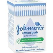 Waciki, płatki i patyczki kosmetyczne - Patyczki do uszu Johnson’s Baby Cotton Buds 100 szt (8410207111423) - miniaturka - grafika 1