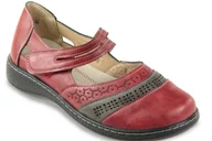 Półbuty damskie - Półbuty damskie Cabin 22T77-6 czerwony - miniaturka - grafika 1