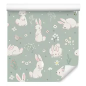 Tapety - Muralo Tapeta Dla Dzieci Białe Króliczki 732389101 - miniaturka - grafika 1
