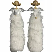 Ozdoby bożonarodzeniowe - ANIOŁ DEKORACJA ŚWIĄTECZNA FIGURKI ANIOŁÓW PARA - miniaturka - grafika 1