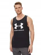 Koszulki męskie - Koszulka Męska Under Armour Bez Rękawów Top Tshirt Siłownia 1382883 R. M - miniaturka - grafika 1