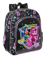 Plecaki szkolne i tornistry - Safta MONSTER HIGH Plecak szkolny dla dzieci, plecak dziecięcy, odpowiedni dla dzieci w wieku szkolnym, wygodny i wszechstronny, jakość i wytrzymałość, 32 x 12 x 38 cm, czarny, Czarny (Black), - miniaturka - grafika 1