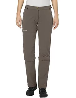 Spodnie damskie - Vaude spodnie damskie Farley Stretch Capri T-Zip II, brązowy, 44 (krótkie) 045775094440 - grafika 1