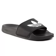 Klapki i japonki damskie - Adidas Klapki adilette Lite FU8298 Cblack/Ftwwht/Cblack - miniaturka - grafika 1