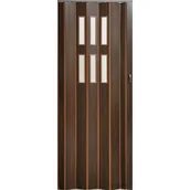 Drzwi wewnętrzne - Drzwi harmonijkowe PIONEER GLASS 9327 84 x 202 cm wenge - miniaturka - grafika 1