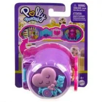 Polly Pocket Kompaktowy minizestaw, fioletowy Mattel - Lalki dla dziewczynek - miniaturka - grafika 1
