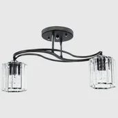 Lampy sufitowe - Nowoczesna lampa sufitowa 2038/2 szklana pokojowa czarna - miniaturka - grafika 1