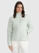 Kurtki damskie - 4F Kurtka puchowa z wypełnieniem syntetycznym damska - miętowa M - miniaturka - grafika 1