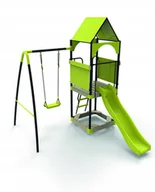 Place zabaw - Metalowy Plac Zabaw Dla Dzieci Kajtek Jasnozielony - miniaturka - grafika 1