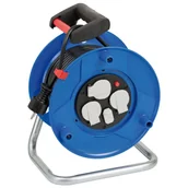 Przedłużacze i rozgałęźniki - Brennenstuhl Przedłużacz bębnowy Garant wejście USB niebieski 25 m 4007123661787 - miniaturka - grafika 1