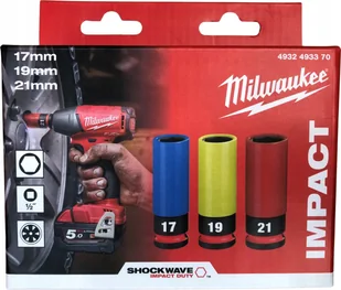 Milwaukee MILWAUKEE NASADKA UDAROWA DO FELG 1/2" ZESTAW 3szt. - Klucze i nasadki - miniaturka - grafika 1