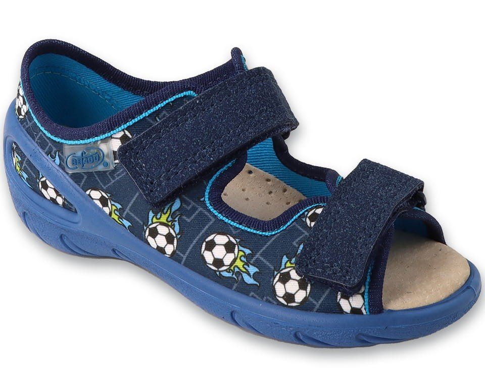 Sandały dziecięce Befado 063X020 kapcie chłopięce na rzepy-28