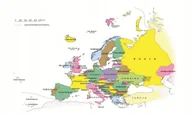 Puzzle - PUZZLE Polityczna Mapa Europy A3 252 el z Nadrukiem + IMIĘ Pudełko - miniaturka - grafika 1