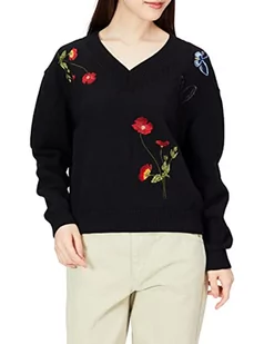 Desigual JERS_Luca sweter damski, czarny, XS - Swetry damskie - miniaturka - grafika 1
