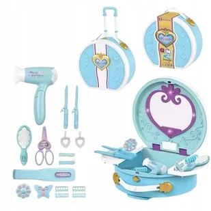 DUŻY ZESTAW FRYZJERSKI TOALETKA Z AKCESORIAMI WALIZKA NA KÓŁKACH - Zabawy w naśladowanie dorosłych DUŻY ZESTAW FRYZJERSKI TOALETKA Z AKCESORIAMI WALIZKA NA KÓŁKACH - Zabawy w naśladowanie dorosłych - miniaturka - grafika 1