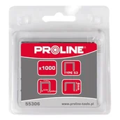 Zszywki - Zszywki typ A/53, 8 mm, 11,3 x 0,7 mm, PROLINE 1000 sztuk - miniaturka - grafika 1