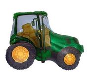 Balony i akcesoria - Balon foliowy traktor zielony, 35 cm - miniaturka - grafika 1