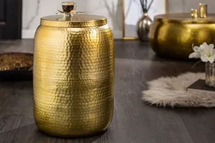 Invicta Stolik kawowy Asia 35 cm złoty 40233 - Ławy i stoliki kawowe - miniaturka - grafika 1