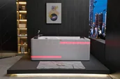 Wanny z hydromasażem - Zepehof Wanna z hydromasażem K-700 dla 2-óch osób prostokątna 180cmx120cmx65cm DYSZE LEDOWE, PILOT - miniaturka - grafika 1