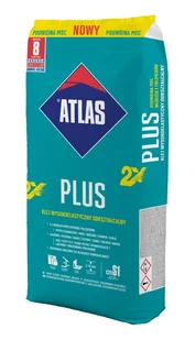 Atlas Zaprawa klejowa Klej odkształcalny wysokoelastyczny marki PLUS worek 25kg - Kleje i inne preparaty budowlane - miniaturka - grafika 1