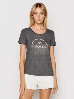 Koszulki i topy damskie - Roxy T-Shirt Chasing The Swell ERJZT05138 Szary Regular Fit - grafika 1