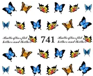 Ozdoby do paznokci - Naklejki wodne na paznokcie - nr 741 - miniaturka - grafika 1