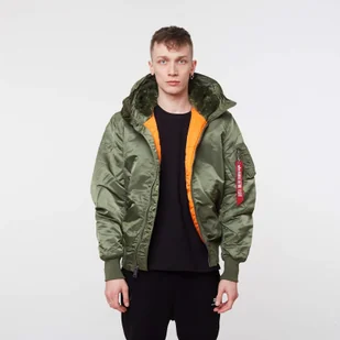 Alpha Industries MA-1 Hooded SAGE GREEN - Kurtki męskie - miniaturka - grafika 1