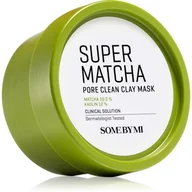 Maseczki do twarzy - Some By MI Super Matcha Pore Clean Clay Mask 100gr - miniaturka - grafika 1