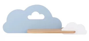 Candellux Kinkiet LED 5W dla dziecka niebiesko-biała chmurka z półką Cloud 21-33567 21-33567 - Lampy ścienne - miniaturka - grafika 1