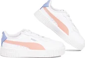 Buty dla dziewczynek - Puma Buty dla dzieci Puma Carina 2.0 AC białe 386187 12 23 - miniaturka - grafika 1