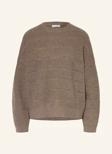 Brunello Cucinelli Sweter Z Dodatkiem Kaszmiru I Błyszczącą Przędzą braun - Moda i Uroda OUTLET - miniaturka - grafika 1