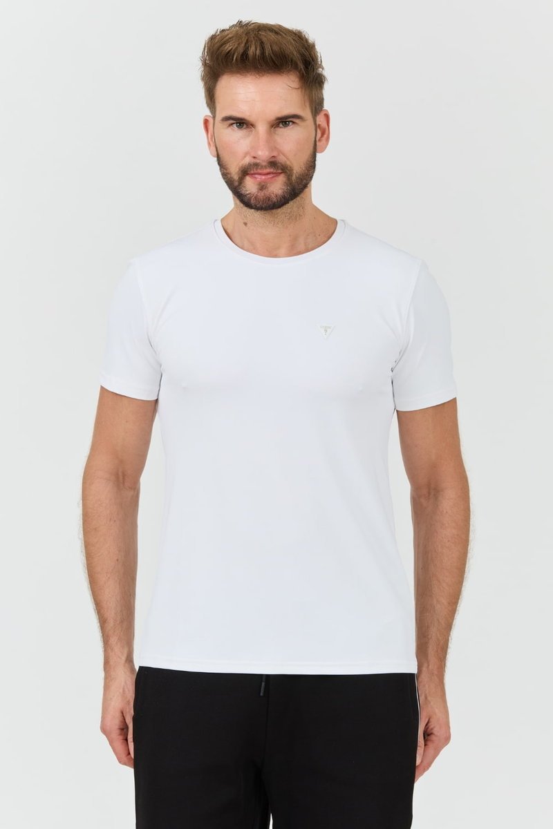 GUESS Biały męski t-shirt New Tech Str T XL