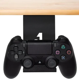 4MOUNT Uchwyt podbiurkowy 4MOUNT do kontrolerów/słuchawek Czarny - Akcesoria do Playstation - miniaturka - grafika 1