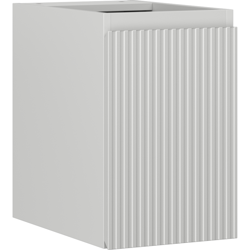 Mexen Rivel szafka łazienkowa podumywalkowa 30 cm, 1 drzwi, ryflowana, szara mat - 91A21-03047-1-BF62